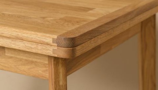 NordicStory Mesa extensible de comedor de madera maciza de roble  &quot;Mini 2&quot; 90-130 x 65 x 77 (75) cm.