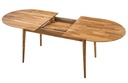 NordicStory Mesa de comedor ovalada y extensible de madera maciza de roble &quot;Escandi 2&quot;