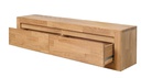 NordicStory consola aparador flotante de madera maciza de roble &quot;Sven&quot; 120  /  100 x 25 x 30 cm.