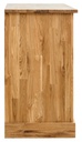 NordicStory Aparador Comoda rustica de madera maciza de roble &quot;Provance 1x3&quot; 121 x 48 x 84,5 cm.
