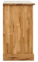 NordicStory Aparador Comoda rustica de madera maciza de roble &quot;Provance 2&quot; 121 x 48 x 84,5 cm.