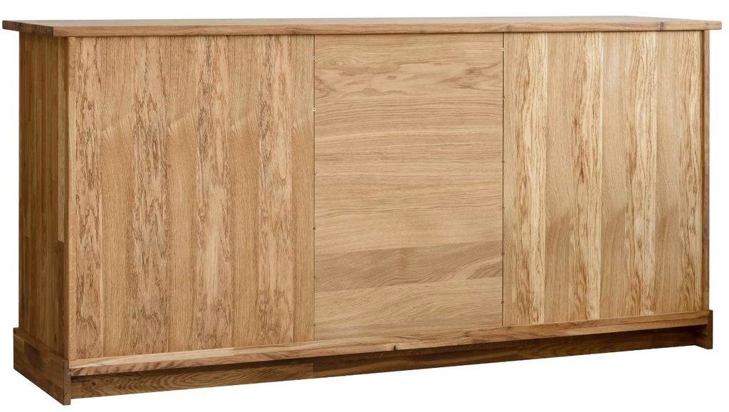NordicStory Aparador Comoda rustica de madera maciza de roble &quot;Provance 2x3&quot; 175 x 48 x 84,5 cm.