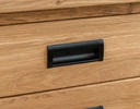 NordicStory Comoda alta, cajonera rustica de madera maciza de roble &quot;Provance 1&quot; 50 x 48 x 94,5 cm.