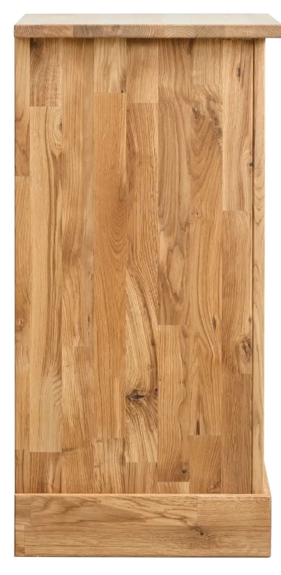 NordicStory Comoda cajonera rustica de madera maciza de roble &quot;Provance 1x1&quot; 50 x 42 x 84,5 cm.