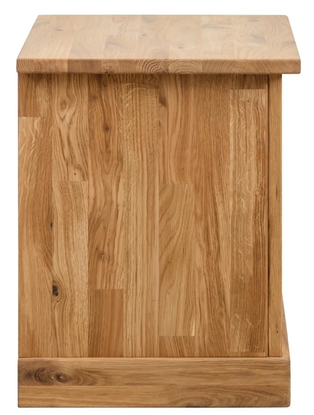 NordicStory Mesa auxiliar rustica, mesita de noche de madera maciza de roble &quot;Provance 1&quot; 47 x 40 x 50 cm.