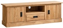 NordicStory Mueble de TV rustico de madera maciza de roble &quot;Provance 1&quot; 145 x 42 x 48 cm.