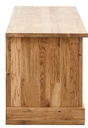 NordicStory Mueble de TV rustico de madera maciza de roble &quot;Provance 3&quot; 145 x 42 x 48 cm.