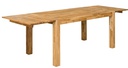 NordicStory Mesa de comedor extensible rustica de madera maciza de roble &quot;Provance&quot;