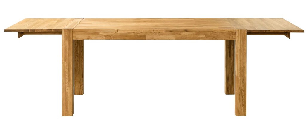 NordicStory Mesa de comedor extensible rustica de madera maciza de roble &quot;Provance&quot;