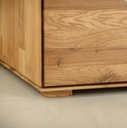 NordicStory Mueble de TV de madera maciza de roble &quot;Combo 1&quot; 170 x 41 x 35 cm.