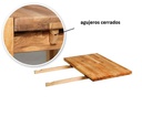 NordicStory Mesa extensible de comedor de madera maciza de roble &quot;Mauritz 1&quot; 140/160/180 x 90 x 75 cm.