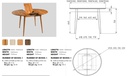 NordicStory Mesa extensible de comedor de madera maciza de roble &quot;Escandi 4&quot; 120-155 x 120 x 75 cm.