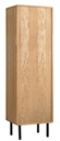 NordicStory Armario Vitrina de madera maciza de roble Tokio 11C1