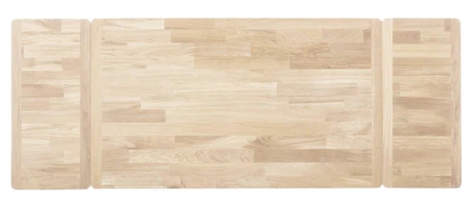 NordicStory Mesa extensible de comedor de madera maciza de roble &quot;Mini 1&quot; 110-170 x 65 x 77 (75) cm.