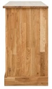 NordicStory Aparador Comoda rustica de madera maciza de roble &quot;Provance 2x2&quot; 123 x 48 x 84,5 cm.