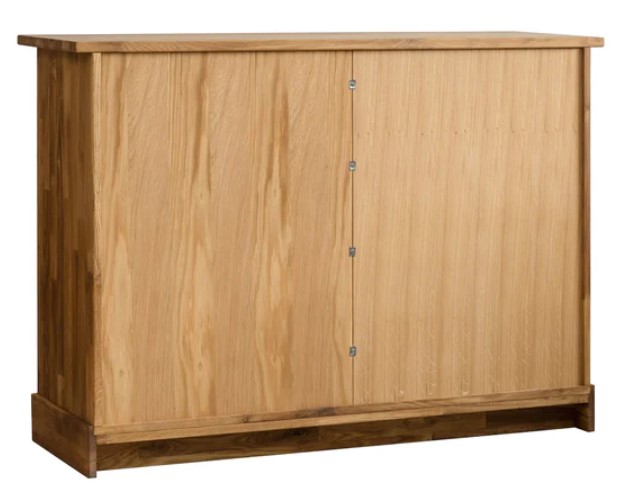 NordicStory Aparador Comoda rustica de madera maciza de roble &quot;Provance 6&quot; 120 x 42 x 84,5 cm.