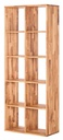 NordicStory Estanteria Libreria de madera maciza de roble &quot;Regal 10&quot; 76 x 35 x 187 cm.