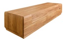 NordicStory Mueble de TV de madera maciza de roble &quot;Faina&quot; 180 x 53 x 36 cm.