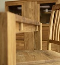 NordicStory Mesa extensible de comedor de madera maciza de roble &quot;Mauritz 1&quot;