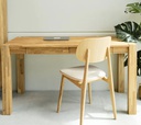 NordicStory Mesa escritorio de madera maciza de roble &quot;Royal&quot; 140 x 70 x 75 cm.