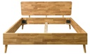 NordicStory Cama de madera maciza de roble &quot;Escandi&quot; 140 x 200 cm. / 160 x 200 cm. / 180 x 200 cm.