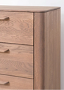 NordicStory Aparador Cómoda de madera maciza de roble &quot;Atlanta 1&quot; 66,2 x 46 x 118,4 cm.