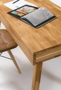 NordicStory Mesa escritorio de madera maciza de roble &quot;Einstein I&quot; 140 x 55 x 76 cm.