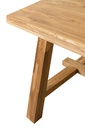 NordicStory Mesa de comedor de madera maciza de roble &quot;Farmer&quot; 200 x 100 x 75 cm.