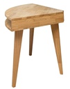 NordicStory Escritorio de pared, mesa esquinera de madera maciza de roble &quot;Escandi&quot; 75 x 75 x 76 cm.