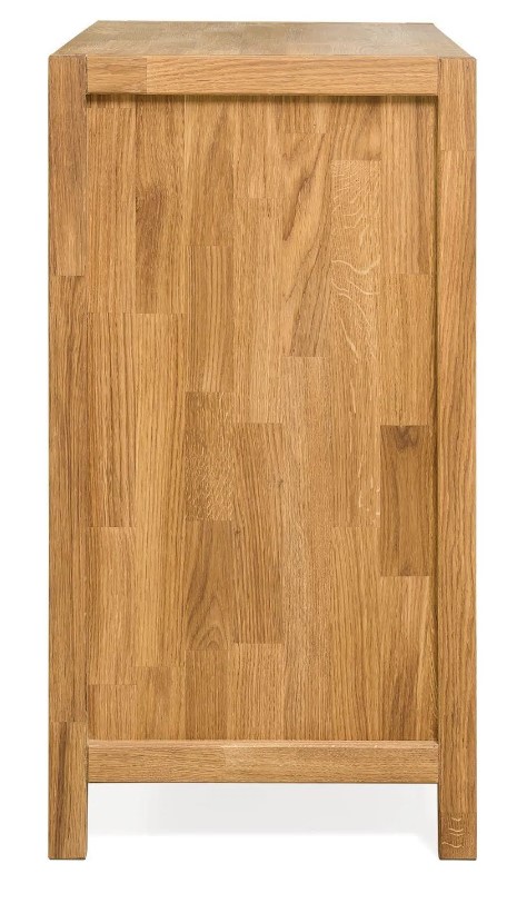 NordicStory Cómoda Cajonera de madera maciza de roble &quot;Niels&quot; 88 x 45 x 84 cm.