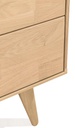 NordicStory Cómoda de madera maciza de roble &quot;Escandi 1&quot; 80 x 45 x 84,5 cm.