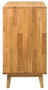 NordicStory Aparador Cómoda de madera maciza roble &quot;Escandi 4&quot; 160 x 45 x 84,5 cm.
