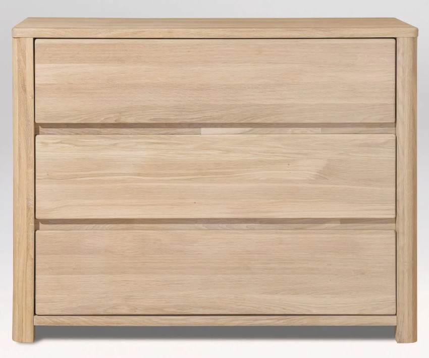 NordicStory Aparador Cómoda de madera maciza de roble &quot;Elsa&quot; 102 x 44 x 79 cm.