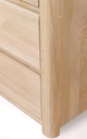 NordicStory Aparador Cómoda de madera maciza de roble &quot;Elsa&quot; 102 x 44 x 79 cm.