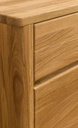 NordicStory Aparador Cómoda de madera maciza de roble &quot;Elsa 2&quot; 102 x 44 x 79 cm.