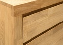 NordicStory Aparador Cómoda de madera maciza de roble &quot;Utah&quot; 175 x 45 x 86 cm.