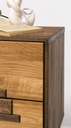 NordicStory Mesita de noche de madera maciza de roble &quot;Escandi Design&quot; 40 x 40 x 52 cm.