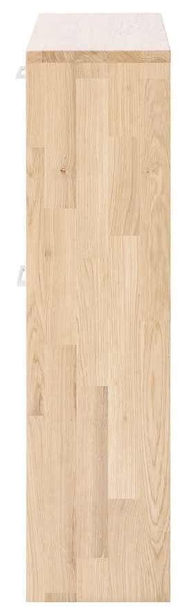 NordicStory Zapatero de madera maciza de roble &quot;Arizona&quot; 70 x 23 x 89 cm.