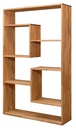 NordicStory Estanteria Libreria de madera maciza de roble &quot;Denmark 2&quot; 100 x 30 x 165 cm.