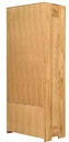 NordicStory Vitrina de madera maciza de roble &quot;Nordic 1&quot; 80 x 45 x 190 cm.