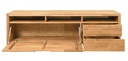 NordicStory Mueble de TV de madera maciza de roble &quot;Niels 2&quot; 188 x 45 x 58 cm.