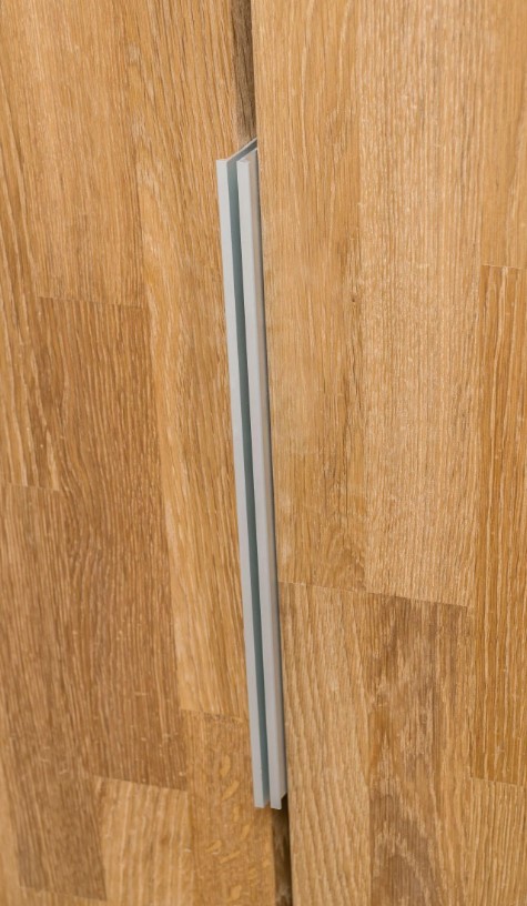 NordicStory Armario de madera maciza de roble &quot;Nordic&quot; 130 x 59 x 210 cm.