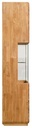 NordicStory Vitrina Armario con cristal de madera maciza de roble &quot;Faina 1&quot; 60 x 42 x 194,6 cm.