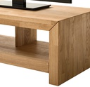 NordicStory Mueble de TV de madera maciza de roble &quot;Kaira&quot; 100 / 140 / 200 x 50 x 35 cm.