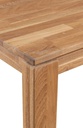 NordicStory Mesa de comedor de madera maciza de roble &quot;Mauritz 4&quot;  140/160/180 x 90 x 75 cm.