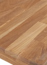 NordicStory Mesa de comedor de madera maciza de roble &quot;Mauritz 4&quot;  140/160/180 x 90 x 75 cm.