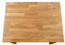 NordicStory Mesa de comedor de madera maciza de roble Lemsiwood  90 x 90 x 75 cm. / 90 x 65 x 75 cm.