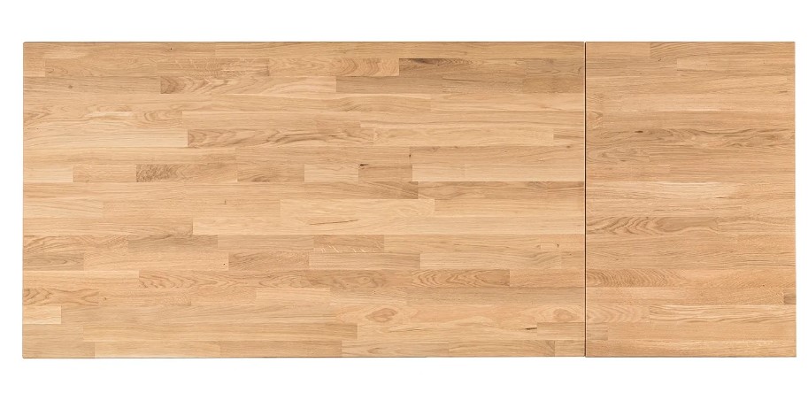NordicStory Mesa extensible de comedor de madera maciza de roble &quot;L2&quot; 140-200 x 90 x 75 cm.