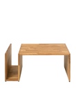 NordicStory Mesa de centro de madera maciza de roble &quot;Leo&quot; 90 x 60 x 38 cm.