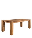 NordicStory Mesa de comedor de madera maciza de roble &quot;Mauritz 3&quot; 200/220 x 100 x 75 cm.